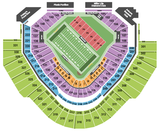 Chase Field Rate Bowl Seating Chart